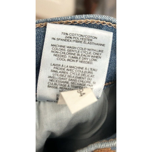 Express Women's SZ 4S Denim Skinny Leg Distressed Mid Rise Stretch Jeggings - Picture 7 of 7